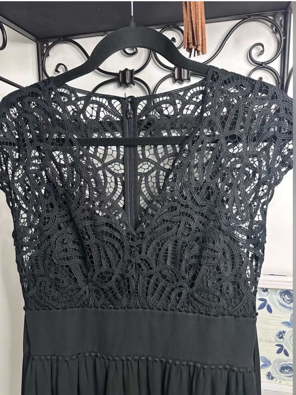 Kate Spade Black Lace Whimsigoth Midi Dress - Picture 2 of 9